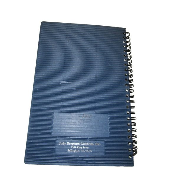 Dreamworks Journal Jody Bergsma Cat Print Blue Corrugated Cover Spiral Bound - Picture 14 of 16